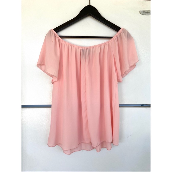 NEW Rue21 Pink Off the Shoulder Blouse - Picture 5 of 5